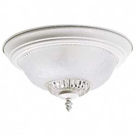 Westinghouse Westinghouse Lighting 6616200 Two Light Flush Mount Floral & Leaf Glass Ceiling 6616200